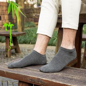 Skarpetki męskie 10 Pairs Set Men Bamboo Fibre Casual Business Anti Dezodorant Dezodorant Man Low Cut Liners Sock Prezenty dla