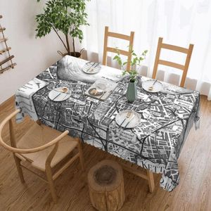 Table Cloth Ketterdam Map Tables Massage Anti-Stain Tablecloth Rectangular