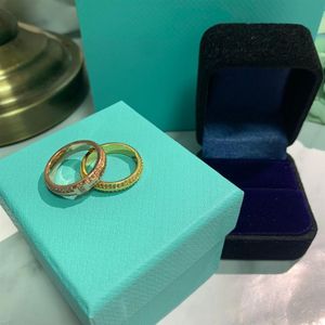 Luxurys Designers Ring Classic Luxury Halkalar Gül Altın Severler Kadın Mücevher Çok Çok Yönlü Mücevherler Düğün Hediye Aşıkları Yıldönümü226Q