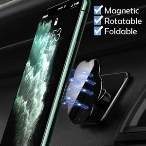 Upgrade Upgrade Foldable Phone Holder Car Interior Strong Magnetic Adsorption Dashboard Fixed Mount Stand Navigation Bracket Auto Supplies