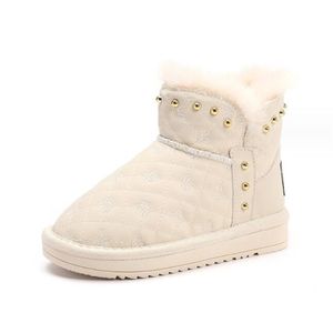 Scarponi da neve per ragazze nuovo inverno più scarpe da pane per bambini imbottite in velluto scarpe di cotone caldo per bambini