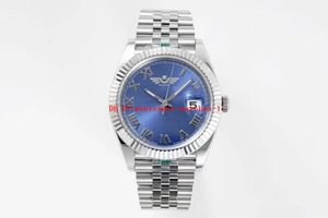 6 stili di ottima fattura ZF Watch President 41mm 126334 quadrante blu romano zaffiro lente d'ingrandimento 2,5x 2824 meccanico automatico 904L uomo orologi da uomo orologi da polso