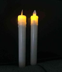 10pcs huśtawka zanurzona wosk poruszający się taniec tańczący płomień LED Stick Stick Candle Lampa domowy ślub przyjęcia przyjęcia Kościół