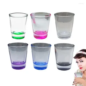 Weingläser, S-Set, Partybecher für Wodka, Whisky, Tequila, schwerer Boden, bunt, lustige Geschenkideen, kleines Glas, Likör, Spirituosen