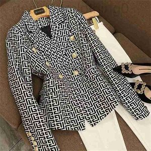 Kurtki dla kobiet projektantki luksusowe garnitury Blazery Spring Autumn Blazer Woman Office Office Work Work Kurtka Formalne kobiety i żeńskie ezrr