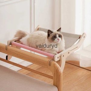 Kattbäddar möbler universell fönstermatta hängande säng lätt tvättbar kvalitet tyg 40 kg trä montering hängmatta för husdjur leveranservaiduryd