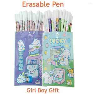 12/100 Pz/set Penne Gel Cancellabili Ricariche Penna Kawaii 0.5mm Goy Ragazza Studente Ufficio Scuola di Scrittura Regalo Carino Cancelleria