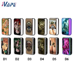 VAPMOD Dragoo 3D Box Mod 650mAh Pré-aquecimento Caixa Vaporizador Bateria VV de Tensão Variável para 510 Cartuchos de Óleo Grossos Tanques