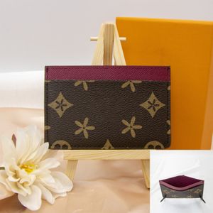 M60703 3 Kreditkartenfächer Münzgeldbörse kleine Geldbörsen Kartenhülle Luxus-Designer-Kartenhalter aus echtem Leder Reise-Clutch-Tasche Mann Mini-Geldbörse Damen Schlüsseltasche Kartenhalter