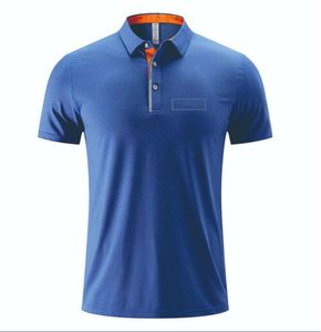 lu Outdoor Men's Polo Shirt Mens Quick Dry Sweat-wicking Short Top Male Sleeve High Quantity Ice Silk Summer Tide 11