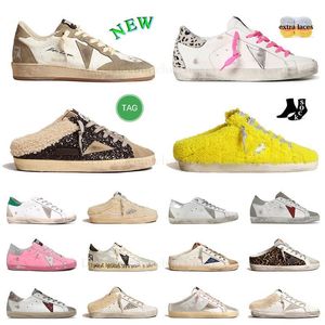 Mulheres Sujo Sapatilha Velha Sapatos Casuais Alto Top Dourado Old School Mid-Star Fur Chinelos Branco Prata Sparkle Hi Star Pink Slipper Suede Fur Slides Flat Womens Mens