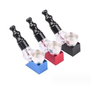 Latest trapezoid Metal Smoking Pipe Detachable Tobacco Hand Cigarette Filter Pipes Accessories Bubblers Bowl Tools