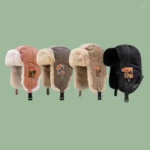 Ball Caps 2023 Casquettes Winter Riding Baseball Cap With Ear Protection Ushanka Soviet Russian Chapka Homme Bomber Hat