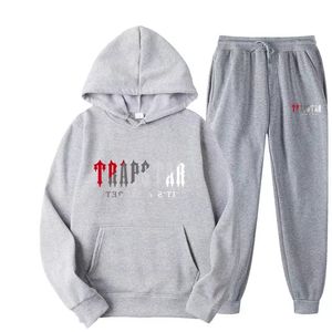 23 Tracksuit Men's Nake Tech Trapstar Track passar Europe American Basketball Football Rugby Tvådel med kvinnors långa ärm Hoodie Jacketstop