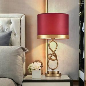 Bordslampor Creative Simple Modern Luxury Lamp Wedding Present Bedside Bedroom Room Dowry Decor