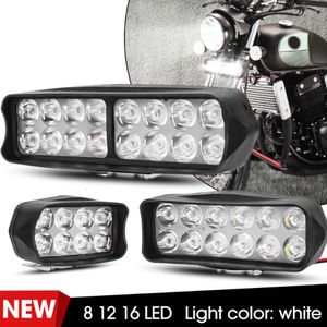 Uppgradering 8/12/16 LED CAR WORK LIGHT Hög Bright Spotlight Universal Offroad Motorcyklar Auto Truck Driving Fog -strålkastare DRL LAMP 12V