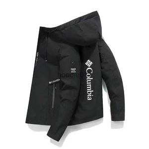 Herrjackor Men colombia utomhus camping blixtlås hoodie vindtät jacka mäns sport arbetsjacka L231129