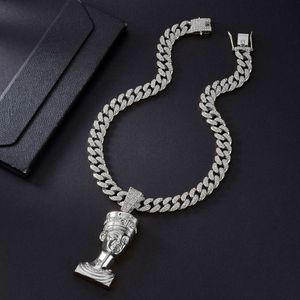 Cuban link chain mens necklace Pharaoh Cuban Necklace Personalized Hip Hop Jewelry Alloy Pendant 13mm Men's Necklace Set Hip Hop Necklace Men Jewelry