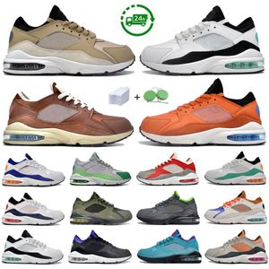 93 Men Women Running Shoes 93s Sneaker Sepia Stone Powerwall Pony Nebula Blue Orange Triple Black Vintage Coral Citrus Habanero Red Mens Trainers Sports Sneakers