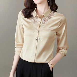 Women's Blouses Shirts Women And Sexy Embroidered Hollow Out Tops 2023 Fashion Long Sleeve Casual Lady Basic Cloesyolq