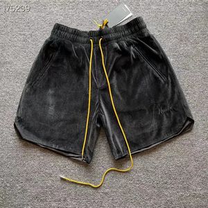 Shorts bordados vintage com cordão masculino feminino 1 qualidade