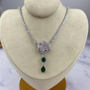 Collana serie ROSE conta ciondoli PIA GET Cristallo intarsiato Argento sterling placcato oro 18 carati Gioielli di lusso di alta qualità br311Y