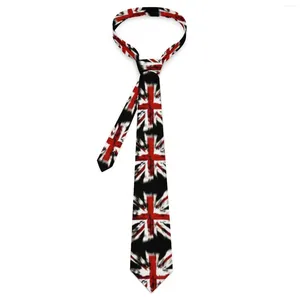 Bow Ties Mens Tie British Flag Neck Flags Print Classic Casual Collar Custom Cosplay Party Great Quality Necktie Accessories