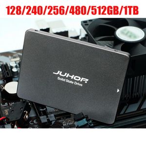 JUHOR OFFICAL SSD Sabit Disk Disk 256GB SATA3 Katı Hal Sürücüsü 128GB 240GB 480GB 512GB 1TB 2 5 Hızlı Masaüstü Sata 1 2 3 Dizüstü bilgisayar için sabit sürücü PC
