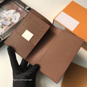 Tasarımcı Cüzdan Kartları Pasaport Tutucu Kadın Erkek Kutu Lüks Moda Mektupları Çiçekleri Whole229h