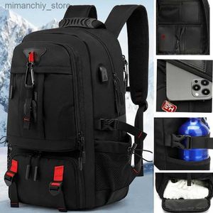 Torby zewnętrzne 50L 60L 80L Plecak zewnętrzny z portem USB dla mężczyzn torebki pakietów duże pojemność Unisex Sport Trekking Camping Dostępne w Q231130