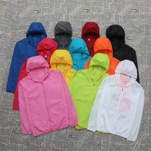 outdoor sunscreen clothing for men and women summer breathable quick-drying trench coat, ultra-thin skin clothing ice silk coat