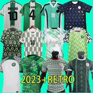 23 24 Musa Osimhen Futbol Forması Eğitimi Retro 1994 96 98 Maillot de Foot Okechukwu Igalo Okocha Ahmedndidi Mikel Iheanacho Klasik Hayranlar Oyuncu Futbol Gömlekleri