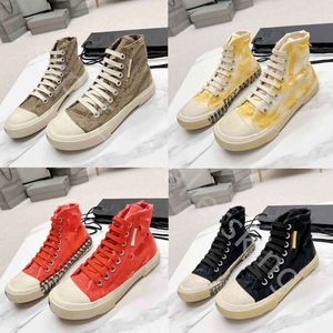 Top Designers Shoes Vintage Casual Compleated Canvas Shoes Men Women Paris High Top Old Effect Effect Вулканизированные подошвы Полуполосы Полихромные кроссовки 35-45