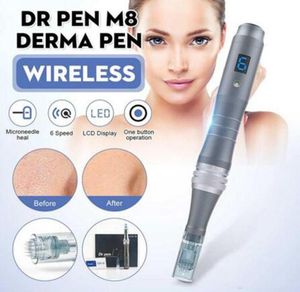 Nyaste Dr Pen M8WC 6 Speed ​​Wired Wireless MTS Microneedle Derma Pen Productare Micro Needling Therapy System3841808