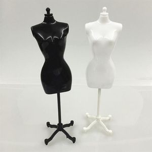hairdressing head Jewelry Packaging 4Pcs 2 Black 2 White Female Mannequin For Doll Monster Bjd Clothes Diy Display Birthday Gift344n