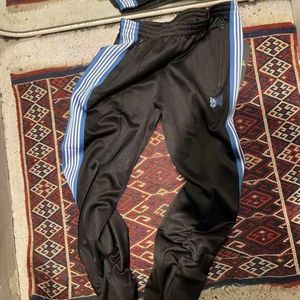 Męskie spodnie 23ss igły AWGE JACJE Blue Butterfly Stripes Black Fresnpants Tracksuit dla mężczyzn