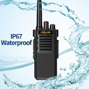 Walkie Talkie High Power 10W IP67防水チアーダCD-A8長距離ポータブルラジオ2ウェイラジオVHF UHF for EL Factory