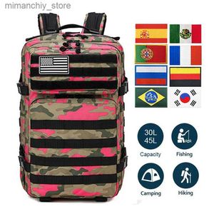 Sacos ao ar livre Moda Mulheres Mochila Tática Homens 30L / 50L Esporte Trekking Caça Nylon Bolsa Viagem Ao Ar Livre Mochila Mochila Militar Caminhadas Q231130