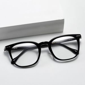 Optische Brillen für Männer und Frauen, Retro-Designer M2047, modische Acetat-Fiberglas-Rahmen, europäische und amerikanische quadratische Anti-Blaulicht-Linsenplatte mit Box