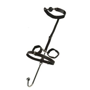 Adult Toys BDSM Kit with Anal Hook Bondage Restraints SM Sex Toy Comfortable and Durable Ball gags Choker and Adjustable Handcuffs 231130