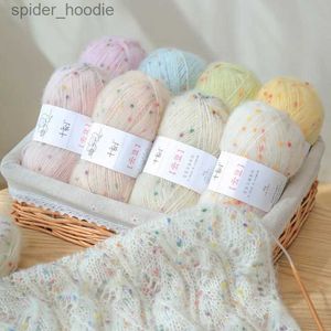 Yarn 2pcs Colorful Wool Mohair Yarn Blended Icelandic for Handmade Knitting Sweater Scarf Thick Line 50g/Ball L231130