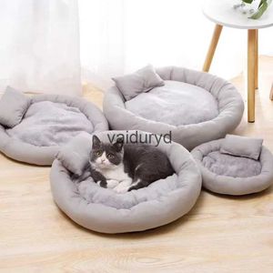 Kennele Pensje nowe miękkie komfortowe łóżko dla kotów dla kotów Mały pies ciepły zwierzak z szczeniąt sofa sofa Kitten Cave Podusza gorąca akcesoriavaiduryd