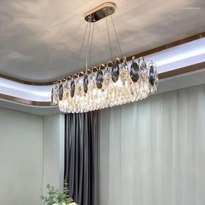 Chandeliers Contemporary Dining Island Chandelier Modern Luxury Crystal Round Hanging Light Ceiling Lamp Decor For Living Room Bedroom