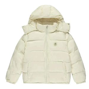 남자 2023 Winter Trapstar London Puffer Jacket Mens 자수 코트 영국 하이 스트리트 패션 크림 여성 이동식 까마귀 688SS