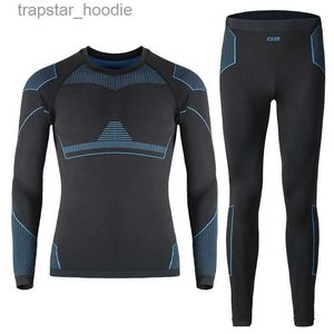 Roupa íntima térmica masculina primavera outono inverno esportes ao ar livre quente respirável absorção de suor secagem rápida roupa interior térmica para mulher e homem l231130