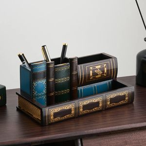 Novelty Items Pen Container Decoration Home Decor Interior Ornaments for Rooms Retro Desk Accessories Artifacts Antiques Room Gothic Bedroom 231129