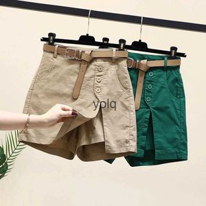 Kvinnors shorts Pure Cotton Casual Shorts för kvinnor under 2023 Summer Wear Korean version mångsidig a-line byxor kvinnorsyolq