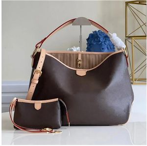 9935 Classic Tote Bag Elegant 2023 Högkvalitativ klassisk designer läderväska damer stor shopping tygväska axel hoverbag totes brun gul