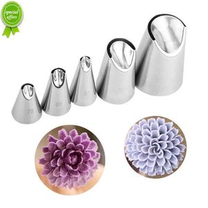 New 1 5Pcs of chrysanthemum Nozzle Icing Piping Pastry Nozzles kitchen gadget baking accessories Making cake decoration tools