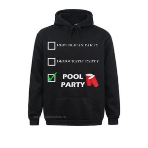 Men's Hoodies & Sweatshirts Political Party Pool Adult Humor Tee Summer Fall Family Long Sleeve Fashionable Clothes Men
